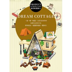 FORANGE FC8506 8506 non  LỀU CẮM TRẠI bộ đồ chơi xếp lắp ráp ghép mô hình DREAM COTTAGE 579 khối