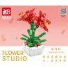 FAIR 9107 non  HÀ MÃ bộ đồ chơi xếp lắp ráp ghép mô hình Flowers BARBADOSLILY Hoa 548 khối
