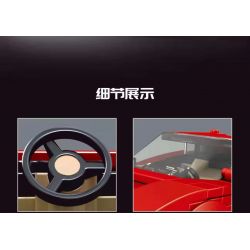 MouldKing 27012 Mould King 27012 non  SIÊU XE FERRARI bộ đồ chơi xếp lắp ráp ghép mô hình  FERRARI TESTAROSSA Kỹ Thuật Công Nghệ Cao Mô Hình Phương Tiện 316 khối