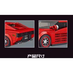 MouldKing 27012 Mould King 27012 non  SIÊU XE FERRARI bộ đồ chơi xếp lắp ráp ghép mô hình  FERRARI TESTAROSSA Kỹ Thuật Công Nghệ Cao Mô Hình Phương Tiện 316 khối