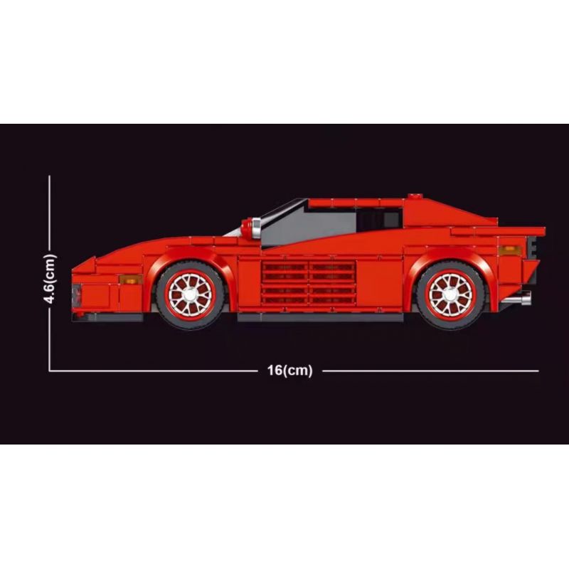MouldKing 27012 Mould King 27012 non  SIÊU XE FERRARI bộ đồ chơi xếp lắp ráp ghép mô hình  FERRARI TESTAROSSA Kỹ Thuật Công Nghệ Cao Mô Hình Phương Tiện 316 khối