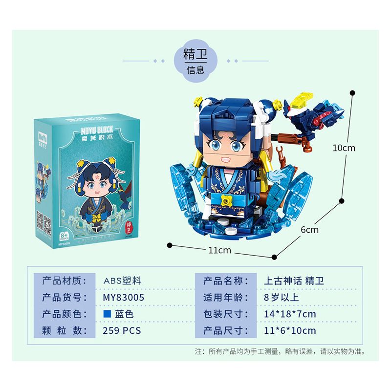 MOYU BLOCK MY83005 83005 non  THANH TÚ bộ đồ chơi xếp lắp ráp ghép mô hình 259 khối