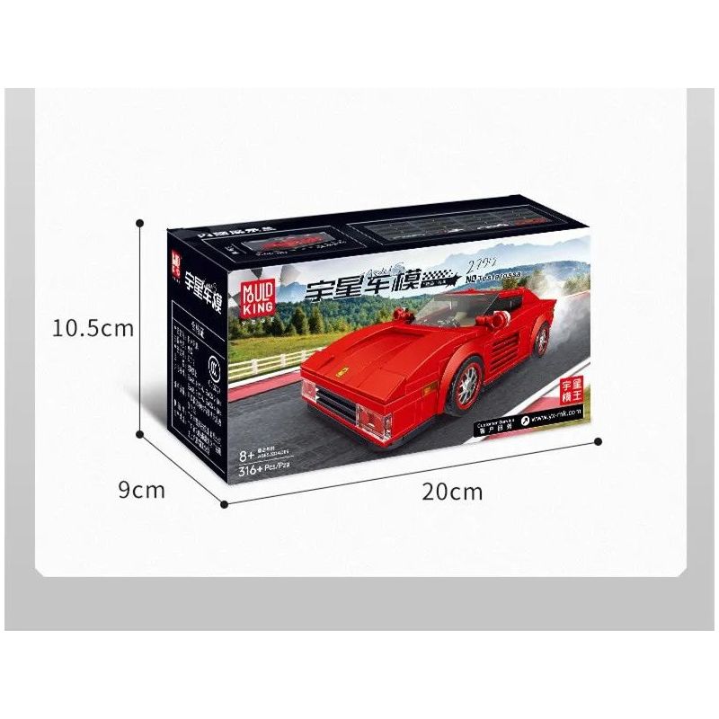 MouldKing 27012 Mould King 27012 non  SIÊU XE FERRARI bộ đồ chơi xếp lắp ráp ghép mô hình  FERRARI TESTAROSSA Kỹ Thuật Công Nghệ Cao Mô Hình Phương Tiện 316 khối