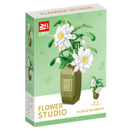 FAIR 9104 non  BIỂU MÔ bộ đồ chơi xếp lắp ráp ghép mô hình Flowers EPIPHYLLUM Hoa 548 khối