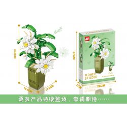 FAIR 9104 non  BIỂU MÔ bộ đồ chơi xếp lắp ráp ghép mô hình Flowers EPIPHYLLUM Hoa 548 khối