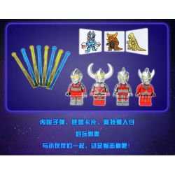 PanlosBrick 690033 Panlos Brick 690033 non  NGỌN LỬA LEO NÚI bộ đồ chơi xếp lắp ráp ghép mô hình Ultraman Vệ Binh Vũ Trụ Siêu Nhân Điện Quang 889 khối