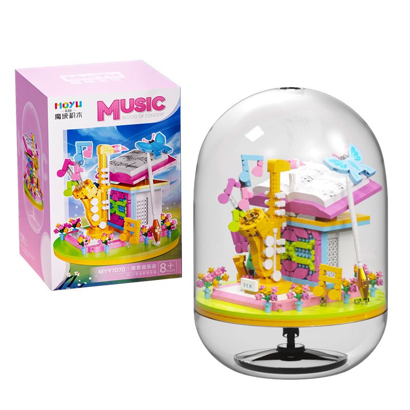 MOYU BLOCK MY97070 97070 non Lego NHẠC SAXOPHONE bộ đồ chơi xếp lắp ráp ghép mô hình Girl Con Gái 927 khối