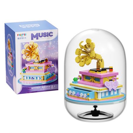 MOYU BLOCK MY97069 97069 non  NHẠC MÁY HÁT bộ đồ chơi xếp lắp ráp ghép mô hình Girl Con Gái 1002 khối