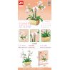 FAIR 9103 non  LAN HỒ ĐIỆP bộ đồ chơi xếp lắp ráp ghép mô hình Flowers BUTTERFLY ORCHID Hoa 550 khối
