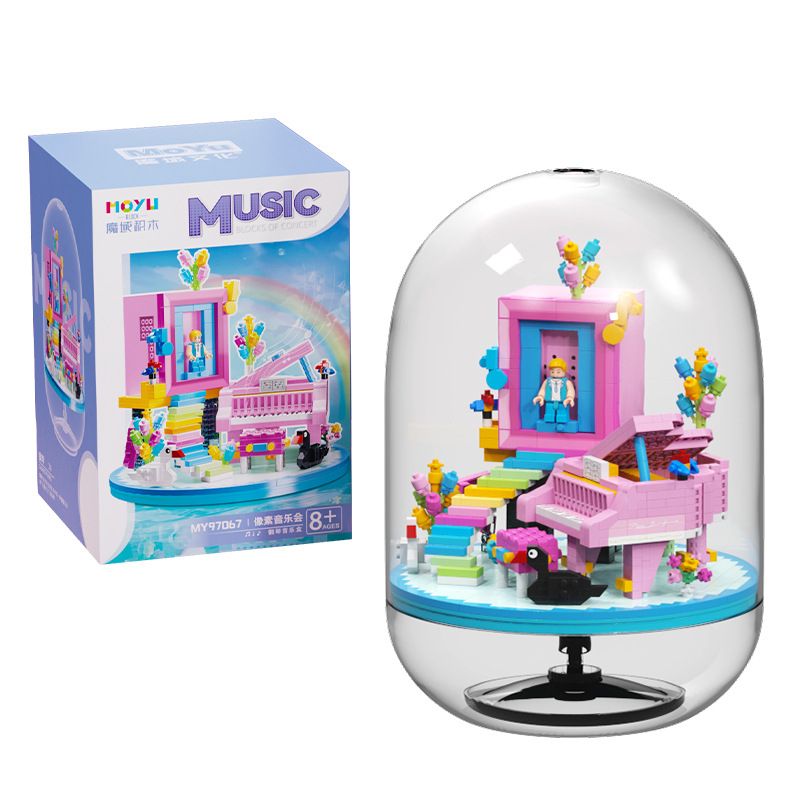 MOYU BLOCK MY97067 97067 non Lego HỘP NHẠC PIANO bộ đồ chơi xếp lắp ráp ghép mô hình Creator Sáng Tạo 1022 khối