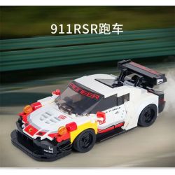 MouldKing 27010 Mould King 27010 non  PORSCHE 911RSR bộ đồ chơi xếp lắp ráp ghép mô hình  PORSCHE 911 RSR Kỹ Thuật Công Nghệ Cao Mô Hình Phương Tiện 349 khối