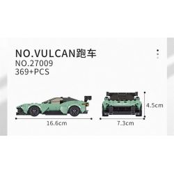 MouldKing 27009 Mould King 27009 non  ASTON MARTINVULCAN bộ đồ chơi xếp lắp ráp ghép mô hình  ASTON MARTIN VULCAN Kỹ Thuật Công Nghệ Cao Mô Hình Phương Tiện 369 khối