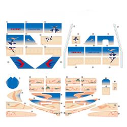 MUSELECT UNKNOWN non  EAST AIRLINES. bộ đồ chơi xếp lắp ráp ghép mô hình City Thành Phố 437 khối