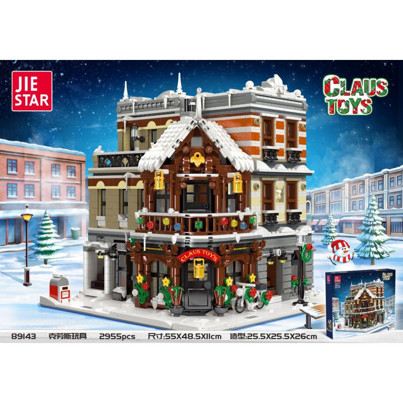 JIESTAR 89143 non  CLAUS TOY. bộ đồ chơi xếp lắp ráp ghép mô hình Modular Buildings CLAUS TOYS Mô Hình Nhà Cửa 2955 khối JIESTAR 89143 non  CLAUS TOY. bộ đồ chơi xếp lắp ráp ghép mô hình Modular Buildings CLAUS TOYS Mô Hình Nhà Cửa 2955 khối