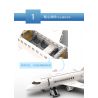 MUSELECT UNKNOWN non  EAST AIRLINES. bộ đồ chơi xếp lắp ráp ghép mô hình City Thành Phố 437 khối