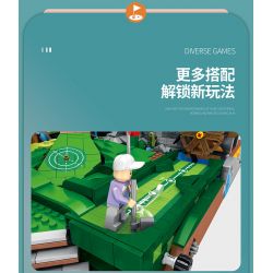 JUHANG TECHNOLOGY 86017 non  SÂN GOLF bộ đồ chơi xếp lắp ráp ghép mô hình Modular Buildings GOLF RESORT COURSE Mô Hình Nhà Cửa 3022 khối