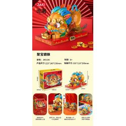 JAKI JK5136 5136 non  XU HƯỚNG QUỐC GIA THU THẬP KHO BÁU VÀ TỲ HƯU bộ đồ chơi xếp lắp ráp ghép mô hình Chinese Traditional Festivals AFFLUENT PIXIU Lễ Hội Cổ Truyền