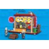 BRICKCOOL KS001 non  QUÁN CÀ PHÊ bộ đồ chơi xếp lắp ráp ghép mô hình CYBER STREET CORNER 712 khối