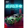 MOYU BLOCK MY88302 88302 non  ĐUA XE NHỰA ĐƯỜNG YÊU TINH XANH AMG 1:14 tỷ lệ 1:14 bộ đồ chơi xếp lắp ráp ghép mô hình 1460 khối