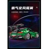 MOYU BLOCK MY88302 88302 non  ĐUA XE NHỰA ĐƯỜNG YÊU TINH XANH AMG 1:14 tỷ lệ 1:14 bộ đồ chơi xếp lắp ráp ghép mô hình 1460 khối