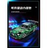 MOYU BLOCK MY88302 88302 non  ĐUA XE NHỰA ĐƯỜNG YÊU TINH XANH AMG 1:14 tỷ lệ 1:14 bộ đồ chơi xếp lắp ráp ghép mô hình 1460 khối