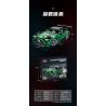 MOYU BLOCK MY88302 88302 non  ĐUA XE NHỰA ĐƯỜNG YÊU TINH XANH AMG 1:14 tỷ lệ 1:14 bộ đồ chơi xếp lắp ráp ghép mô hình 1460 khối
