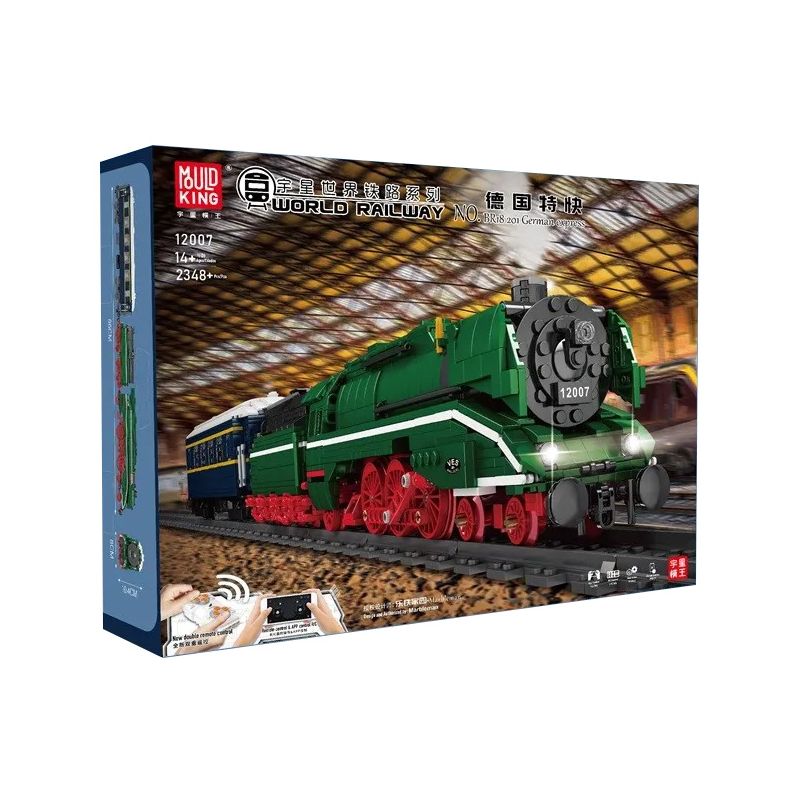 MouldKing 12007 Mould King 12007 non  TIẾNG ĐỨC EXPRESS. bộ đồ chơi xếp lắp ráp ghép mô hình Trains BR18 201 GERMAN EXPRESS Tàu Hỏa 2348 khối