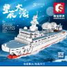 SEMBO 203319 non  TÀU KHẢO SÁT YUANWANG 5 bộ đồ chơi xếp lắp ráp ghép mô hình Space Exploration SEA OF STARS Thám Hiểm Không Gian 724 khối
