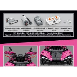 SEMBO 701040 non  THAY ĐỔI CƠN BÃO VIOLET tỷ lệ 1:14 bộ đồ chơi xếp lắp ráp ghép mô hình  Kỹ Thuật Công Nghệ Cao Mô Hình Phương Tiện 1317 khối