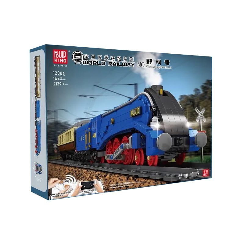 MouldKing 12006 Mould King 12006 non  VỊT TRỜI bộ đồ chơi xếp lắp ráp ghép mô hình Trains CLASS A4 PACIFICS MALLARD Tàu Hỏa 2139 khối