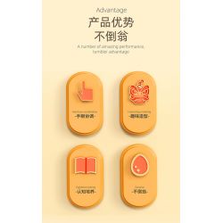 YICHAO 1209-2 non  CON MÈO MAY MẮN bộ đồ chơi xếp lắp ráp ghép mô hình PLUTUS CAT 169 khối