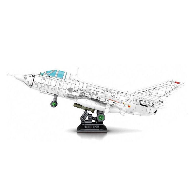 SEMBO 202157 non  MÁY BAY CƯỜNG KÍCH QIANG-5 bộ đồ chơi xếp lắp ráp ghép mô hình Military Army Q-5 STRIKE AIRCRAFT Quân Sự Bộ Đội 679 khối