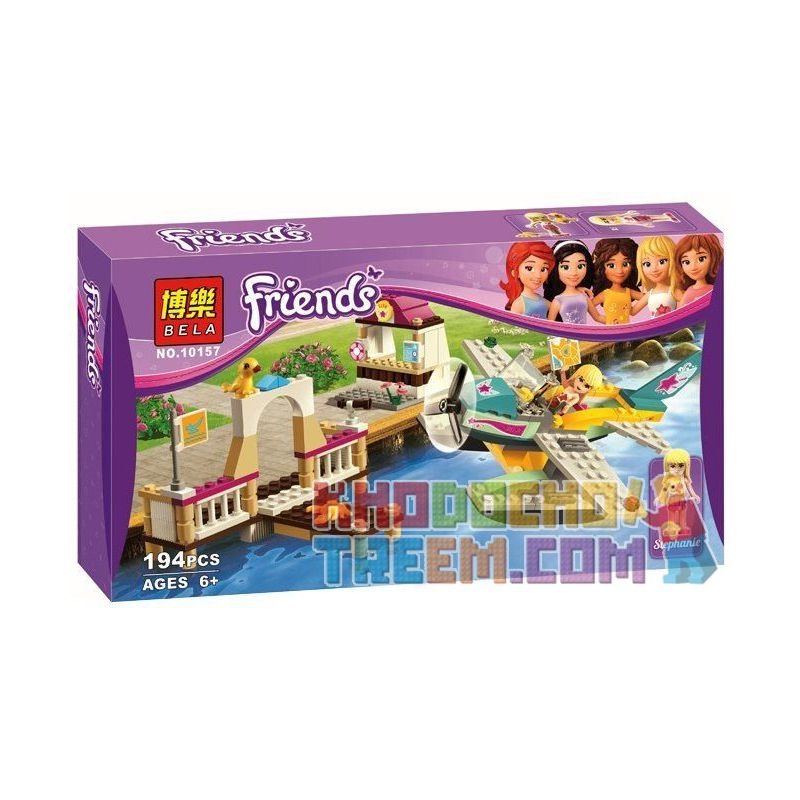 NOT Lego FRIENDS 3063 Heartlake Flying Club, Bela 10157 Lari 10157 Xếp hình câu lạc bộ máy bay Hồ Trái Tim 195 khối NOT Lego FRIENDS 3063 Heartlake Flying Club, Bela 10157 Lari 10157 Xếp hình câu lạc bộ máy bay Hồ Trái Tim 195 khối