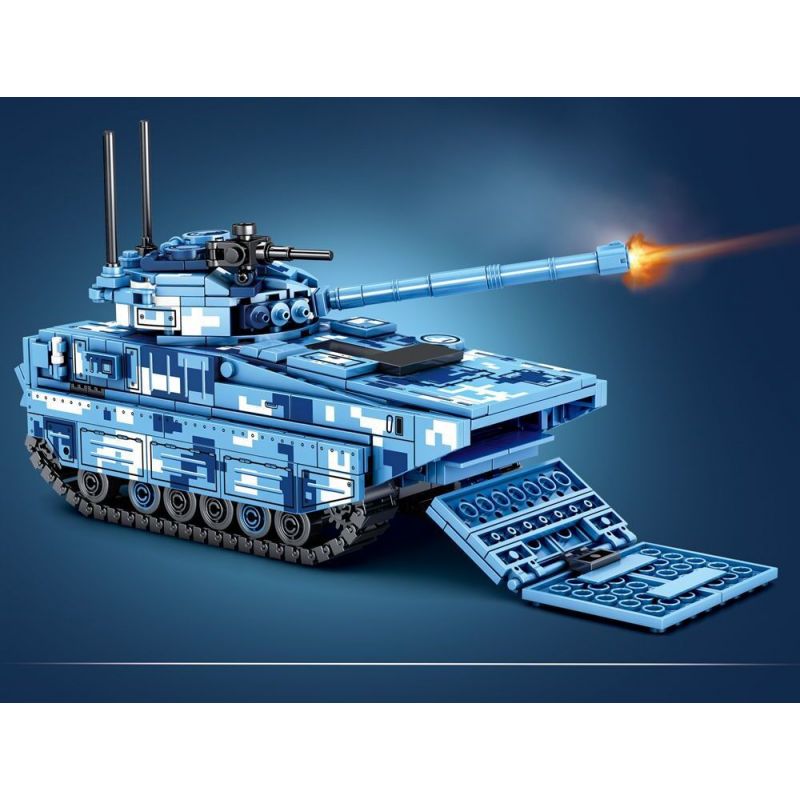 SEMBO 202047 non  XE TẤN CÔNG ĐỔ BỘ ZTD-05 CỦA TRUNG QUỐC bộ đồ chơi xếp lắp ráp ghép mô hình Military Army ZTD-05 AMPHIBIOUS ASSAULT VEHICLE Quân Sự Bộ Đội 644 khối