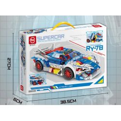 QIDAI 88006 non  RY-78 bộ đồ chơi xếp lắp ráp ghép mô hình Racers Đua Tốc Độ 318 khối