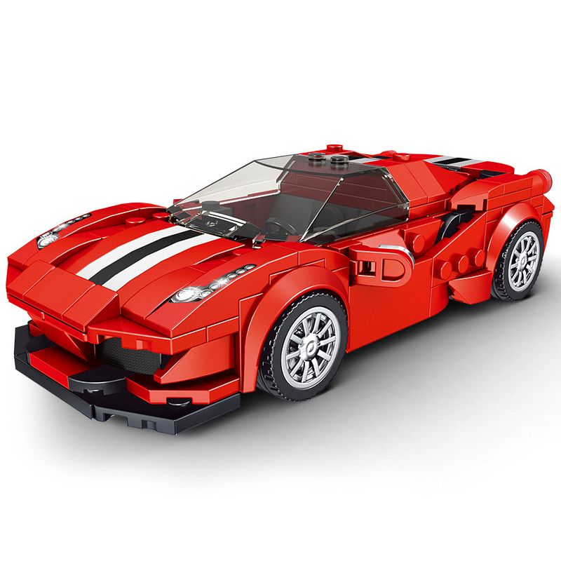 MouldKing 27006 Mould King 27006 non Lego FERRARI 488 GTB. bộ đồ chơi xếp lắp ráp ghép mô hình Speed Champions Racing Cars Đua Xe Công Thức 329 khối