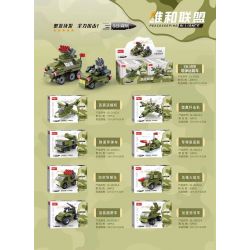 ZHI DELE DL-20102 20102 DL20102 non  PHƯƠNG TIỆN VẬN CHUYỂN TÊN LỬA 8 TỔ HỢP bộ đồ chơi xếp lắp ráp ghép mô hình 445 khối