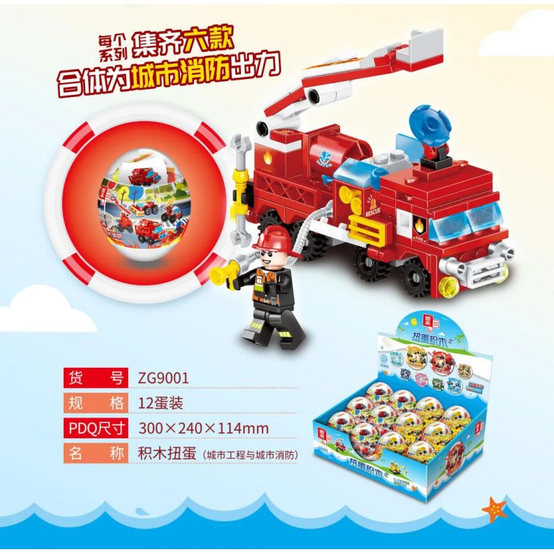 ZHEGAO QL1915 1915 ZG9001 9001 ZG9002 9002 ZG9003 9003 ZG9004 9004 non  PHỤC SINH XOẮN CỦA DMC bộ đồ chơi xếp lắp ráp ghép mô hình Creator Sáng Tạo