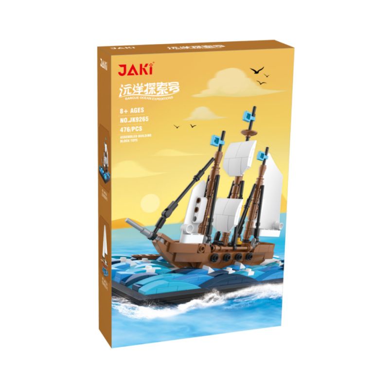 JAKI JK9265 9265 non Lego NHÀ THÁM HIỂM ĐẠI DƯƠNG bộ đồ chơi xếp lắp ráp ghép mô hình 476 khối