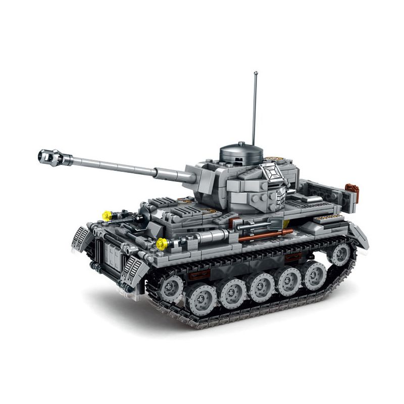 LEYI 66003 non Lego ĐỨC 4 XE TĂNG bộ đồ chơi xếp lắp ráp ghép mô hình Military Army MILITARY TANK PANZERKAMPFWAGEN IV Quân Sự Bộ Đội 803 khối