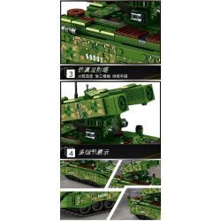 LEYI 66001 non  99 XE TĂNG bộ đồ chơi xếp lắp ráp ghép mô hình Military Army MILITARY TANK TYPE 99 MAIN BATTLE Quân Sự Bộ Đội 836 khối