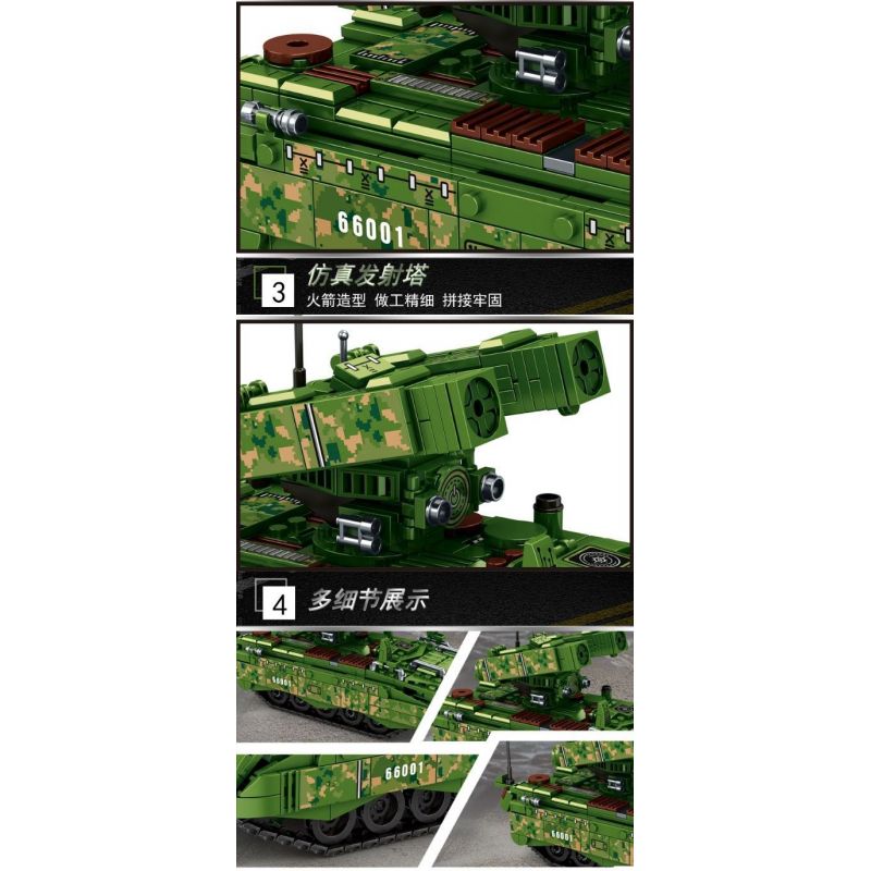 LEYI 66001 non  99 XE TĂNG bộ đồ chơi xếp lắp ráp ghép mô hình Military Army MILITARY TANK TYPE 99 MAIN BATTLE Quân Sự Bộ Đội 836 khối