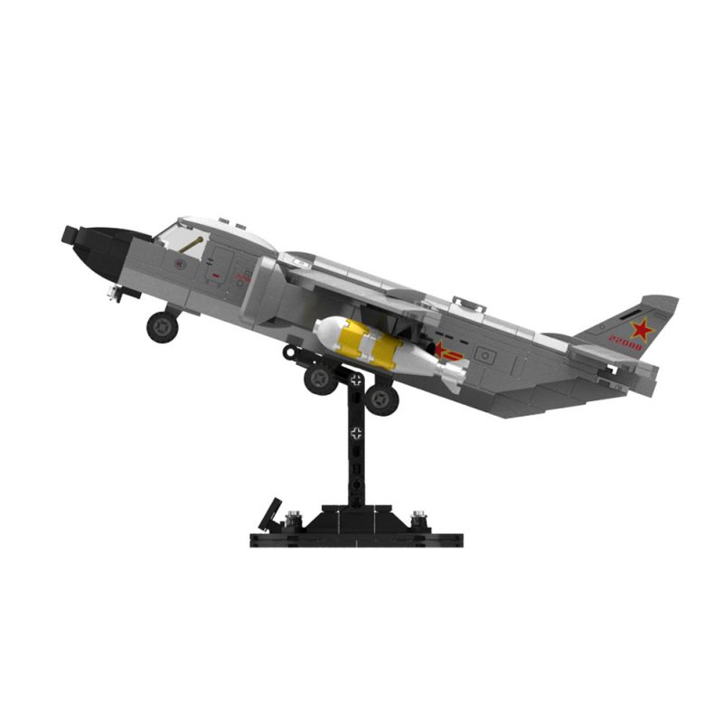 JAKI JK9157 9157 non  MÁY BAY NÉM BOM TẦM XA H-6K bộ đồ chơi xếp lắp ráp ghép mô hình MILITARY ZONE H-6K LONG-RANGE BOMBER 414 khối