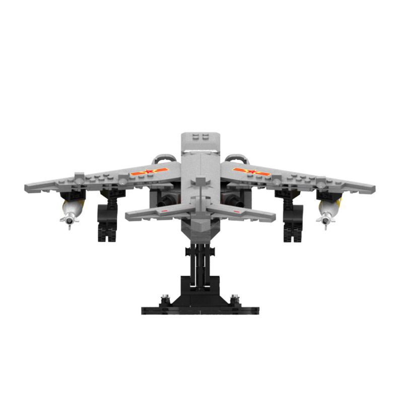 JAKI JK9157 9157 non  MÁY BAY NÉM BOM TẦM XA H-6K bộ đồ chơi xếp lắp ráp ghép mô hình MILITARY ZONE H-6K LONG-RANGE BOMBER 414 khối