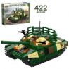 LIMO TOY KB001 XINGBAO XB-06802 06802 XB06802 non  XE TĂNG CHIẾN ĐẤU CHÍNH T-72 bộ đồ chơi xếp lắp ráp ghép mô hình Across The Battlefield Băng Qua Chiến Trường 422 khối