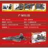SEMBO 207124 non  MÁY BAY CHIẾN ĐẤU F-22 RAPTOR bộ đồ chơi xếp lắp ráp ghép mô hình Military Army SURVIVAL WARFARE Quân Sự Bộ Đội 899 khối