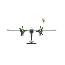 JAKI JK9160 9160 non  MÁY BAY CHIẾN ĐẤU CỔ ĐIỂN P-38 THUNDERBOLT WWII bộ đồ chơi xếp lắp ráp ghép mô hình MILITARY ZONE P-38 THUNDER FIGHTER 502 khối