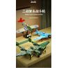 JAKI JK9160 9160 non  MÁY BAY CHIẾN ĐẤU CỔ ĐIỂN P-38 THUNDERBOLT WWII bộ đồ chơi xếp lắp ráp ghép mô hình MILITARY ZONE P-38 THUNDER FIGHTER 502 khối