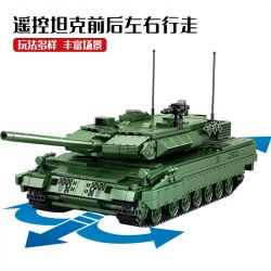SEMBO 711002 non  XE TĂNG LEOPARD 2 ĐIỀU KHIỂN TỪ XA bộ đồ chơi xếp lắp ráp ghép mô hình Military Army SURVIVAL WARFARE Quân Sự Bộ Đội 1114 khối