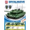 SEMBO 711002 non  XE TĂNG LEOPARD 2 ĐIỀU KHIỂN TỪ XA bộ đồ chơi xếp lắp ráp ghép mô hình Military Army SURVIVAL WARFARE Quân Sự Bộ Đội 1114 khối